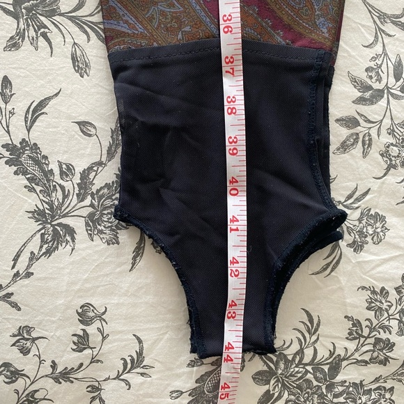 Bogner Ski Pants with Retro Vintage Paisley Design Size 8R - Picture 10 of 12